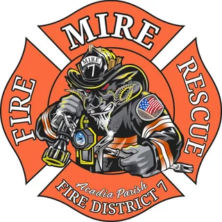 Mire Volunteer Fire Department / Acadia Parish Fire District 7 logo