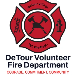 De Tour Volunteer Fire Department logo