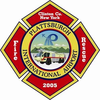 Plattsburgh International Airport Fire Department logo