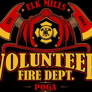Elk Mills-Poga Volunteer Fire Department logo