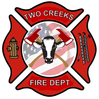 Town Of Two Creeks Fire Department logo