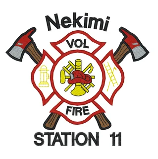 Nekimi Volunteer Fire Department logo
